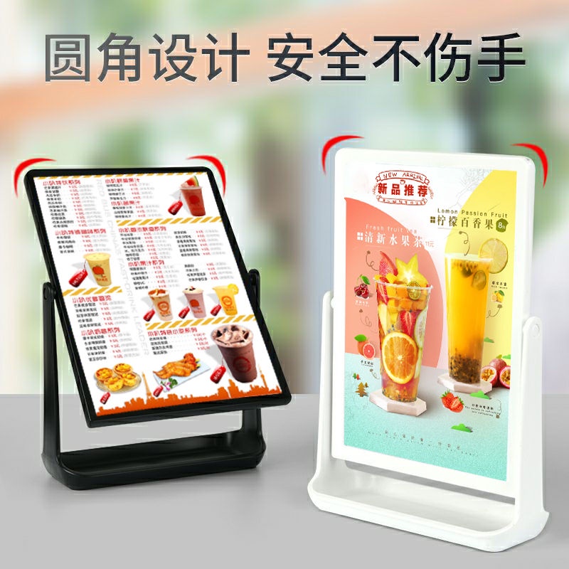 Desktop Standing Card Table Display Menu Restaurant Set-Up Sign ...