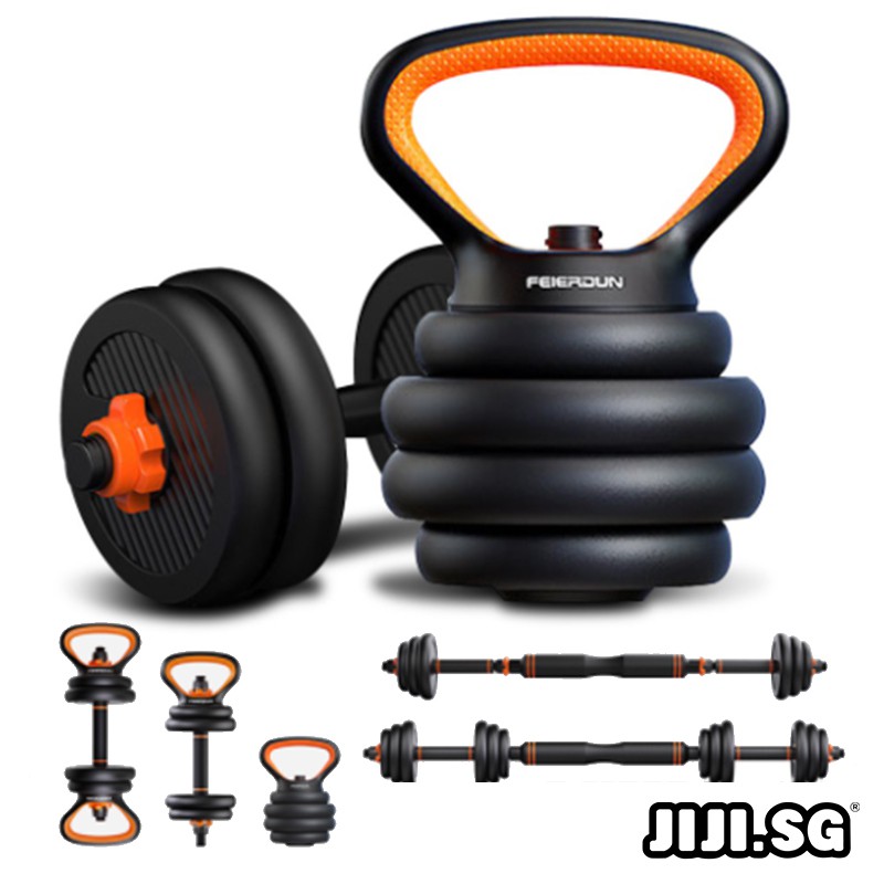 (JIJI SG) FED 3 in 1 Adjustable Dumbbell Sets 20kg / 30kg /40KG Dumbbell / Weight / Gym