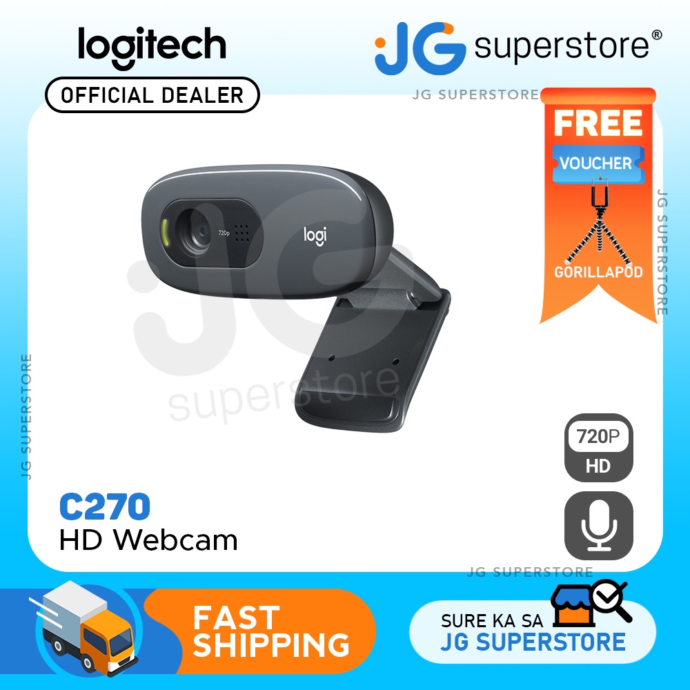 WEBCAM LOGITECH C270-HD 720P