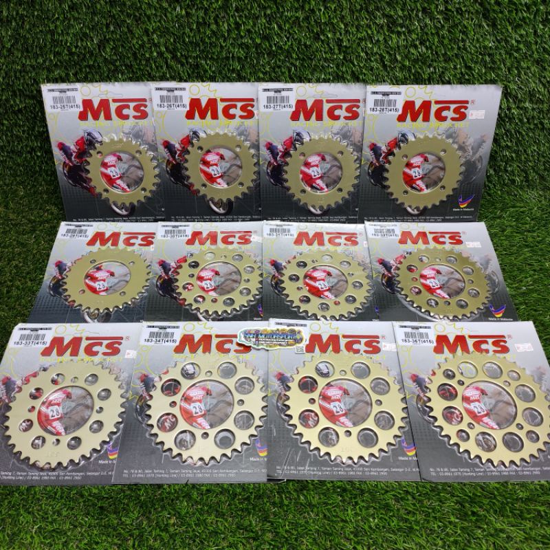 MCS Rear Sprocket 415 For YAMAHA (25T~40T) | Shopee Philippines