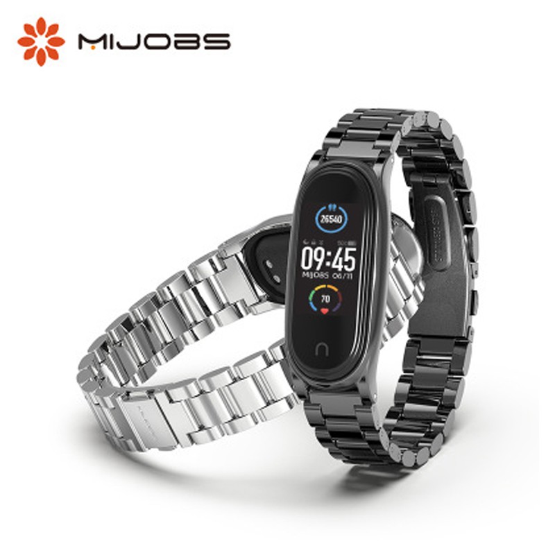 XiaoMi Mi Band Strap Bracelet Plus Watch Bracelet Metal Stainless  Steel