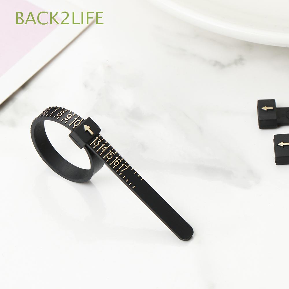 BACK2LIFE White Jewelry Accurate Accessory Ring Sizer Reusable US Sizer ...