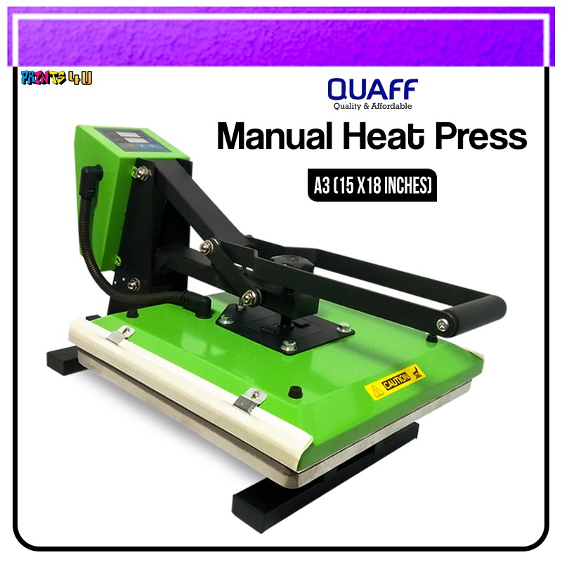 1Pcs QUAFF A4 SIZE HEAT PRESS Machine (15*15INCHES / 38*38CM) DIY T