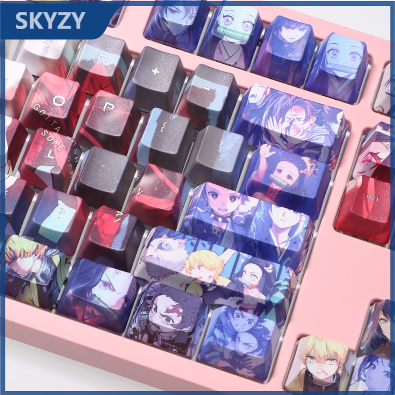 Demon Slayer Keycap Cherry Profile Anime 108 key PBT Dye Sublimation ...