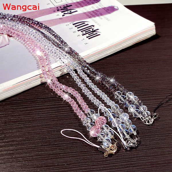 Universal 44cm Mobile Phone Strap Bling Glitter Sling Lanyard Crystal ...