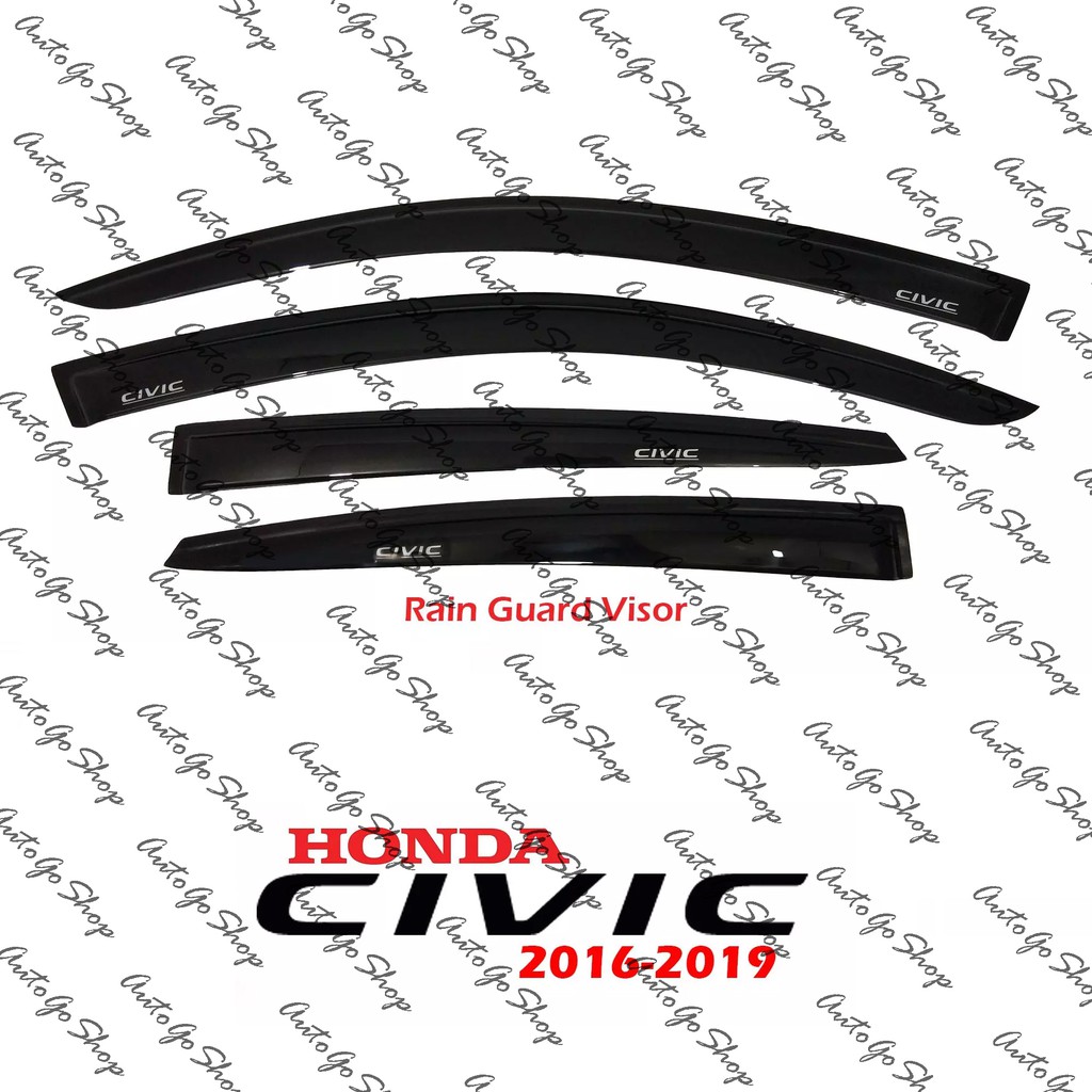 Honda Civic 20162019 OEM Type Rain Guard Window Visor Shopee Philippines