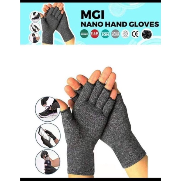 MGI Nano Hand Gloves for Joint Pain, Hand Osteoarthritis, Numbness