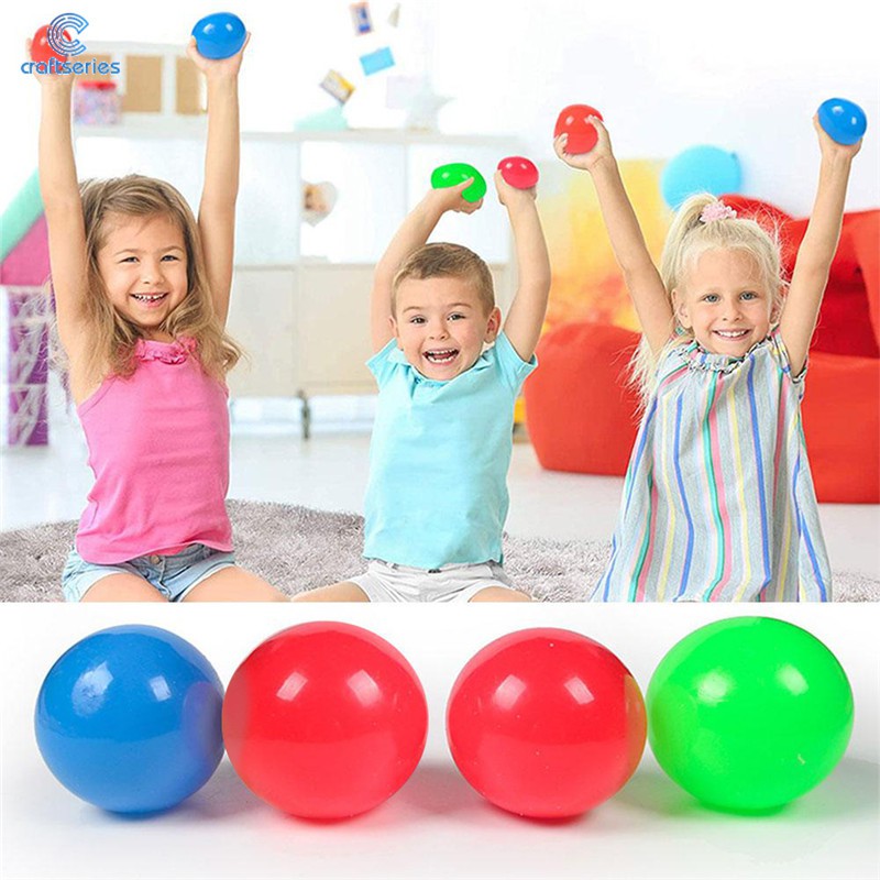 Sticky Balls(3Pcs) Sticky Balls for Ceiling Stress Ball Dodgeball Game