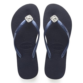 Havaianas slim crystal poem best sale flip flops