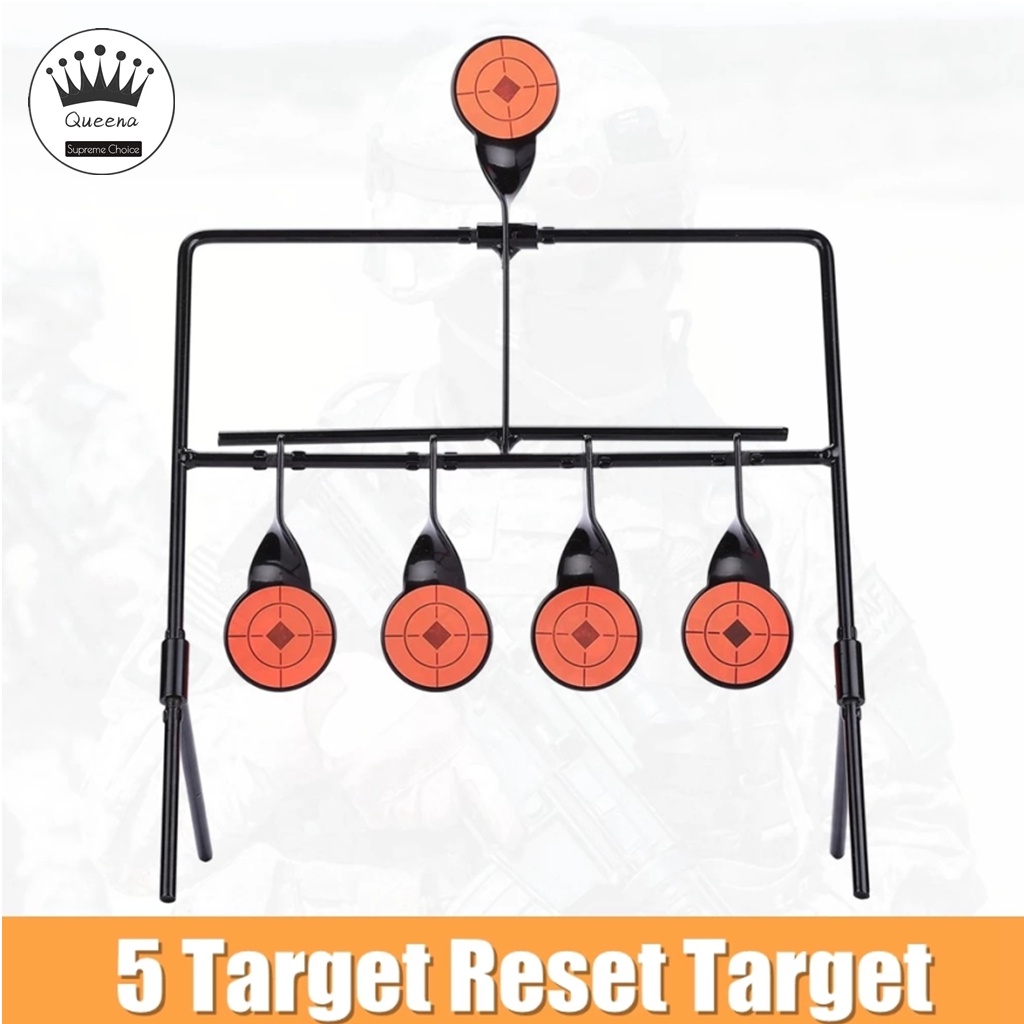 【Ready Stock】Metal Shooting Automatic Reset Rotating Indoor Outdoor ...