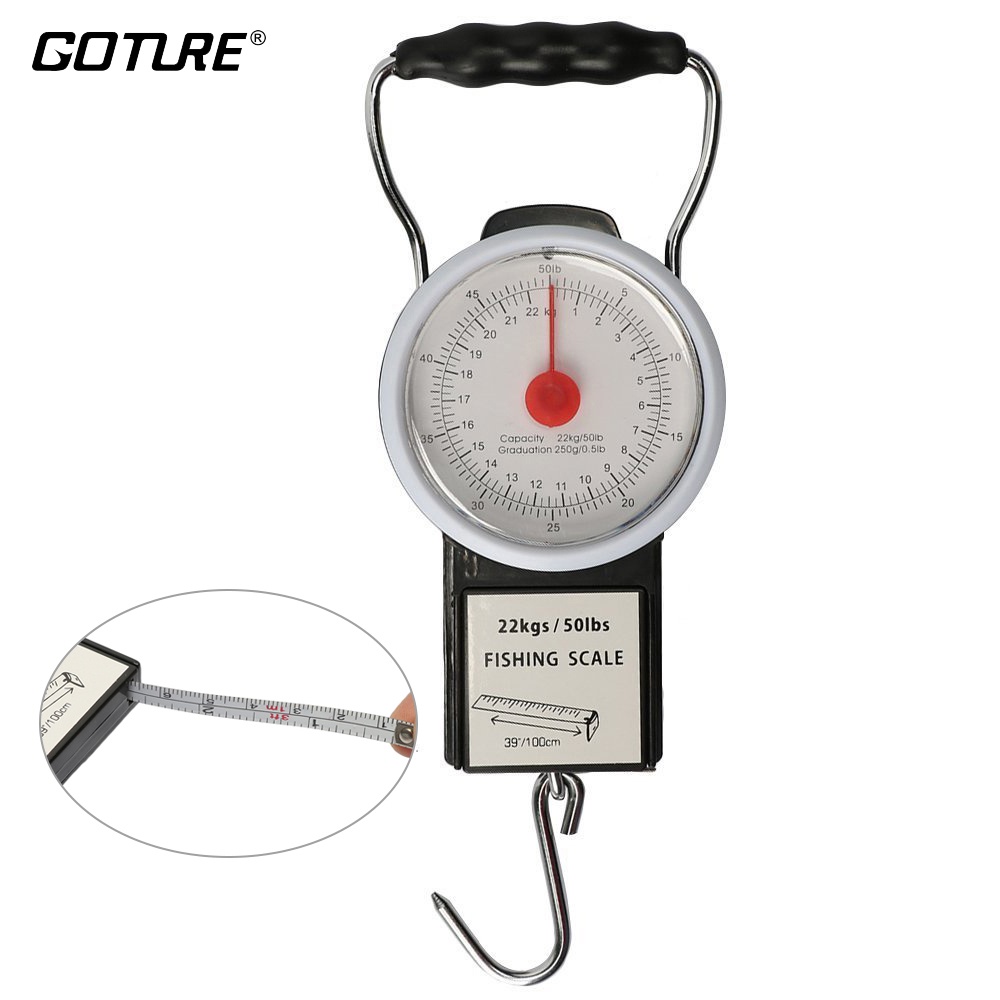 Goture Fishing Scale With Tape Measure Max Weight 50Lb/22Kg | Shopee ...