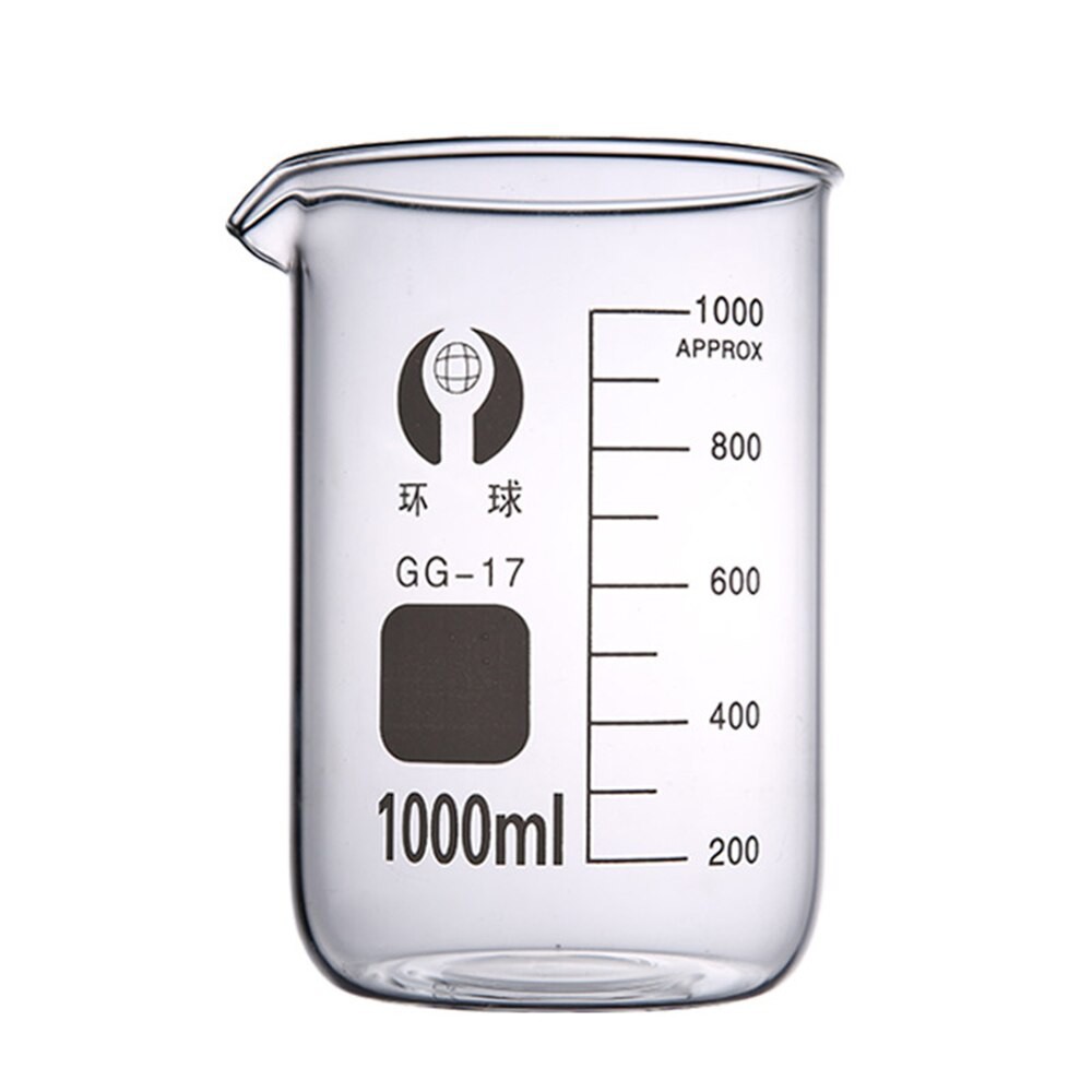 Glass Beaker 500ml / 600ml / 800ml / 1000ml with Sprout | Shopee ...