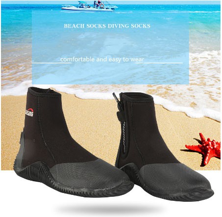 5MM Neoprene Diving shoes Aqua uptream shoes Anti-Skid Quick drying ...