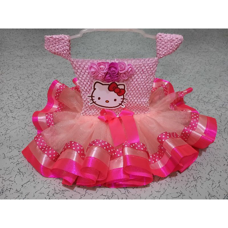 Hello kitty birthday dress hotsell for 1 year old