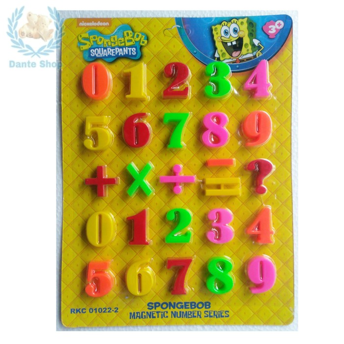 Sponge Bob Series Magnet Numbers | Shopee Philippines
