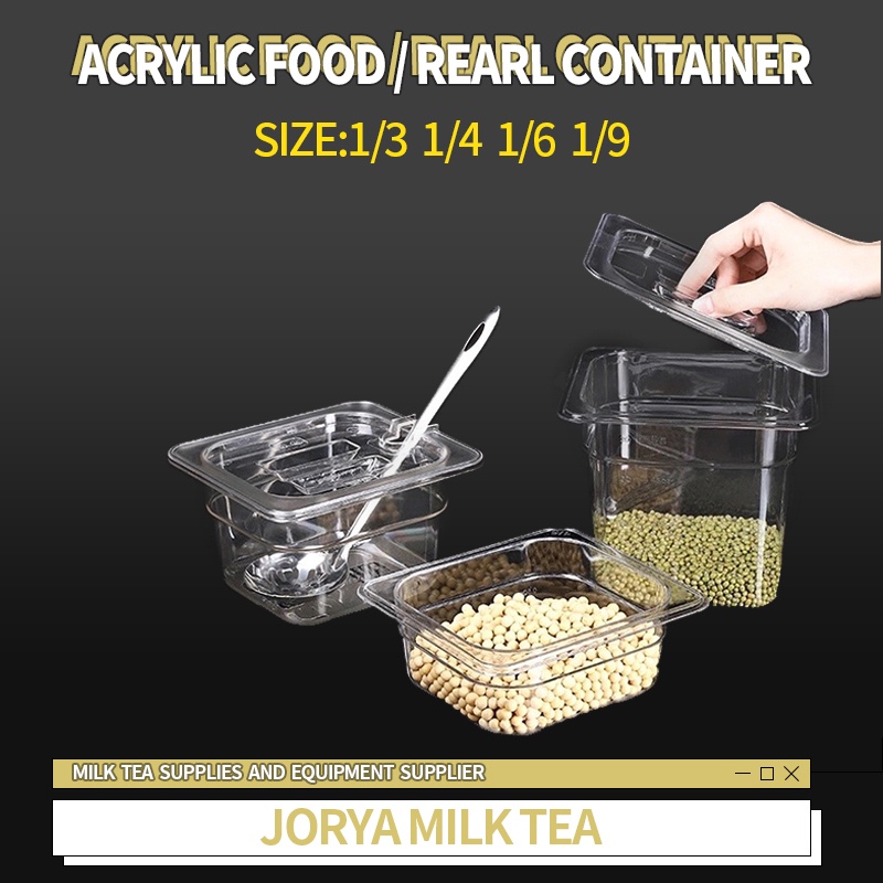 Acrylic Sinker Container Food Pan Sauce Pan Food Container Canister ...