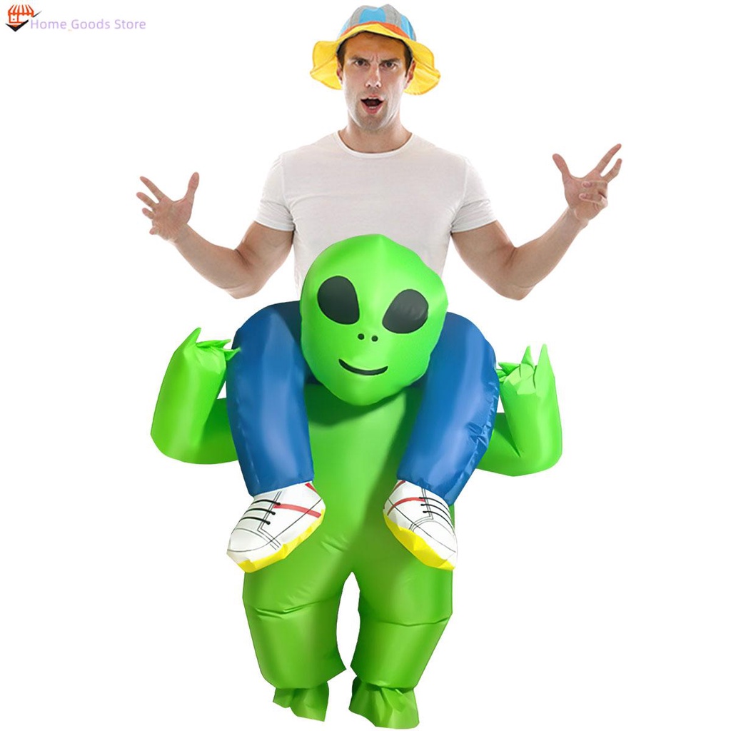 Inflatable Alien Costume Blow Up Alien Costume Premium Funny Halloween