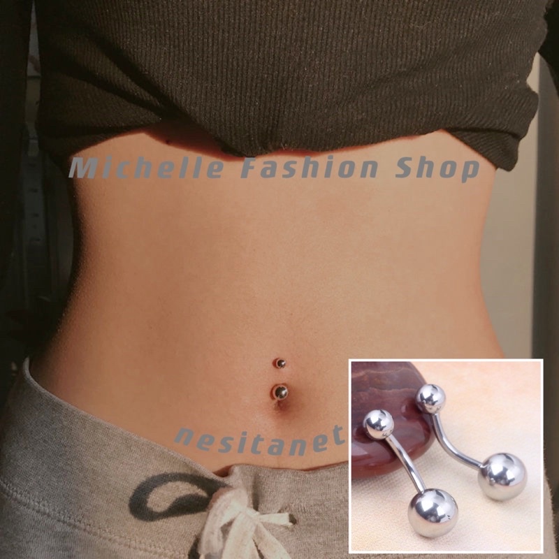 Stainless Steel Navel Rings Piercing pang Puson Navel Belly Button Ring