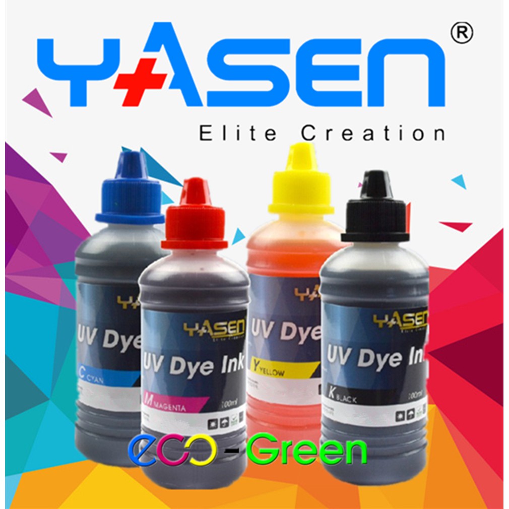 Yasen Premium Canon Uv Dye Ink 100ml For Mg2540 Mg2570 Ts207 Ip2870 Mg3070 E410 E510 G2000 E480 7846