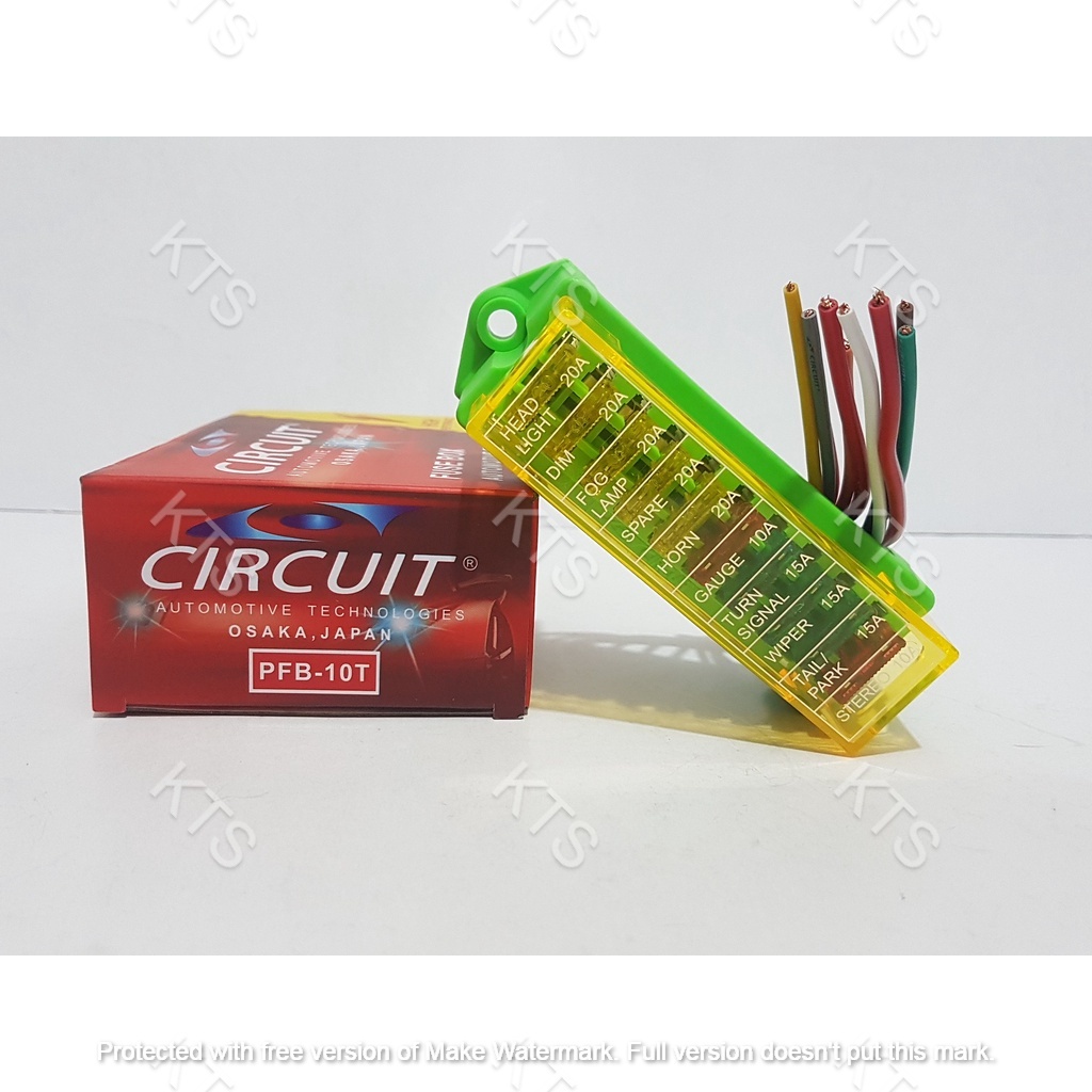 UNIVERSAL 10 TERMINAL PLUGIN FUSE BOX (PFB10T) Shopee Philippines