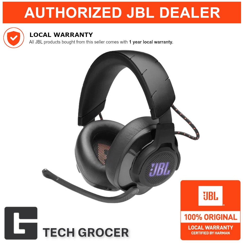 JBL Quantum 600 Wireless Over Ear Gaming Headset Black Shopee