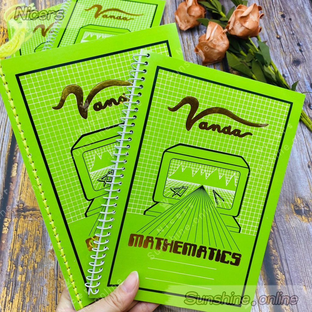 VANDA Mathematics Notebook Math notebook 80lvs spiral with yran