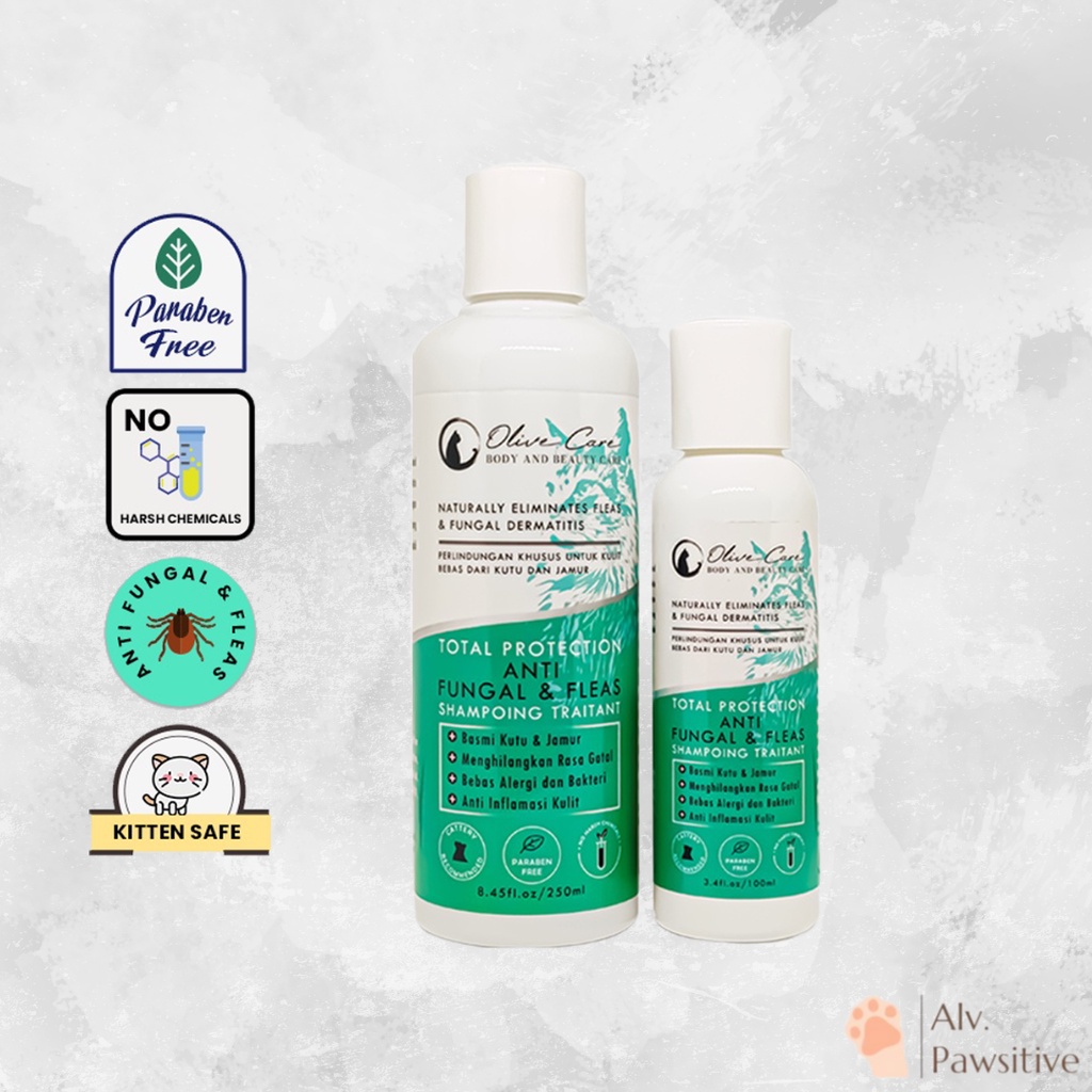 Photo inspiration: Visual Reference: Olive Care Anti Fungal Fleas Total Protection Cat Shampoo For