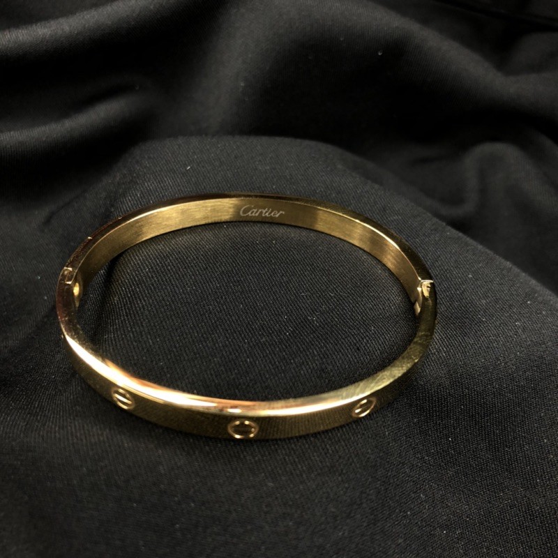 Gold plated cartier bracelet sale