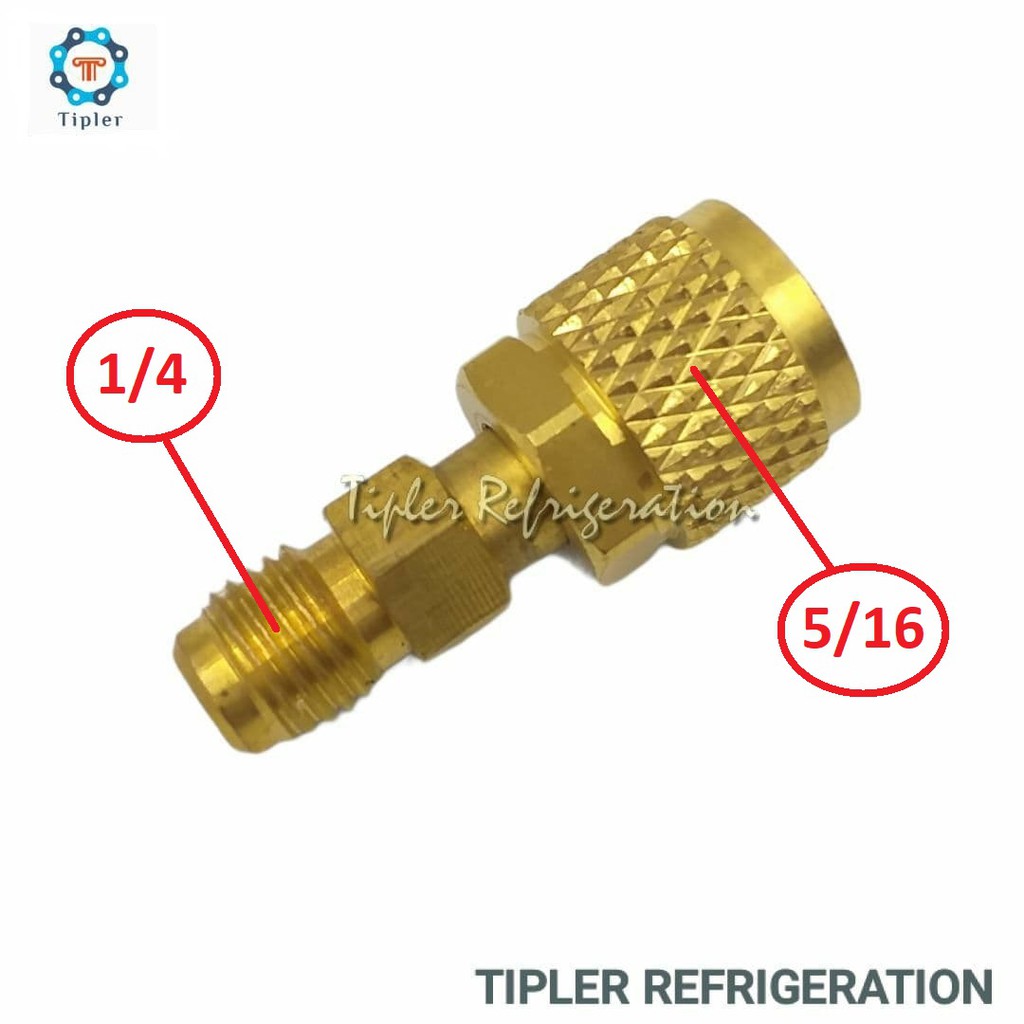 R410a Manifold Gauge Hose Adapter (5/16 fittings) | Shopee Philippines