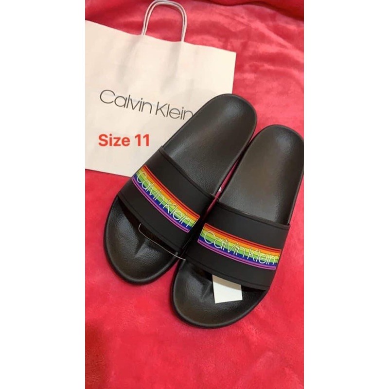 Calvin klein rainbow discount sliders