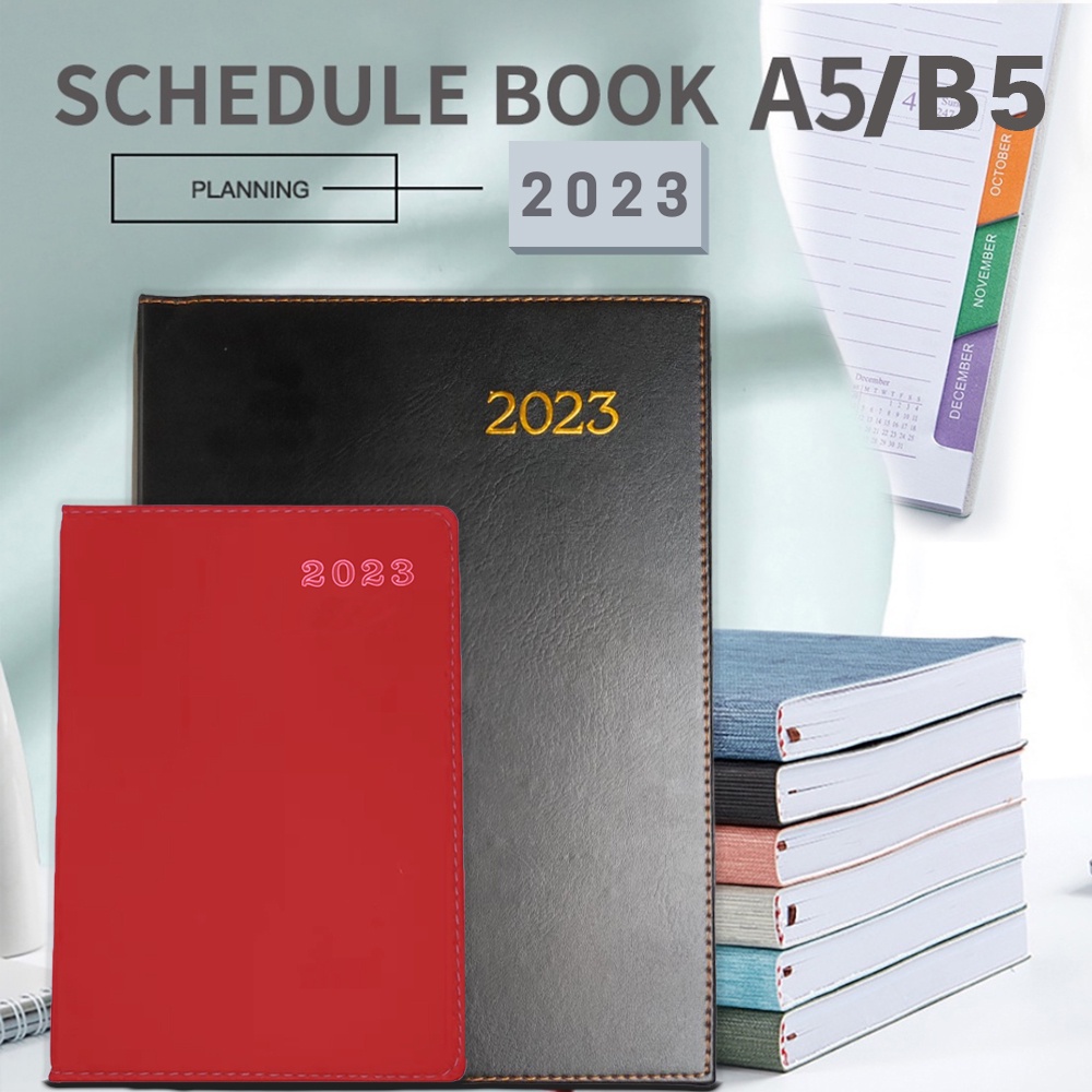 Alexa 2023 Planner Organizer Hard Bound Soft Rubber Board Notebook