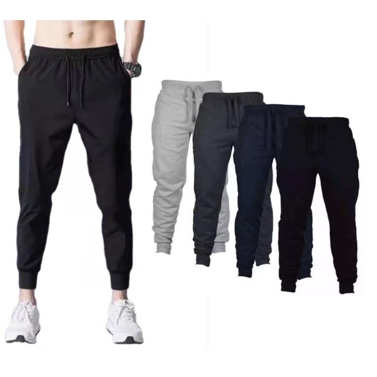 unisex plain Jogger pants cotton high quality Shopee Philippines