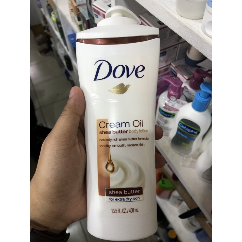 Dove Cream Oil Shea Butter body lotion 400mldove nourishing oil care