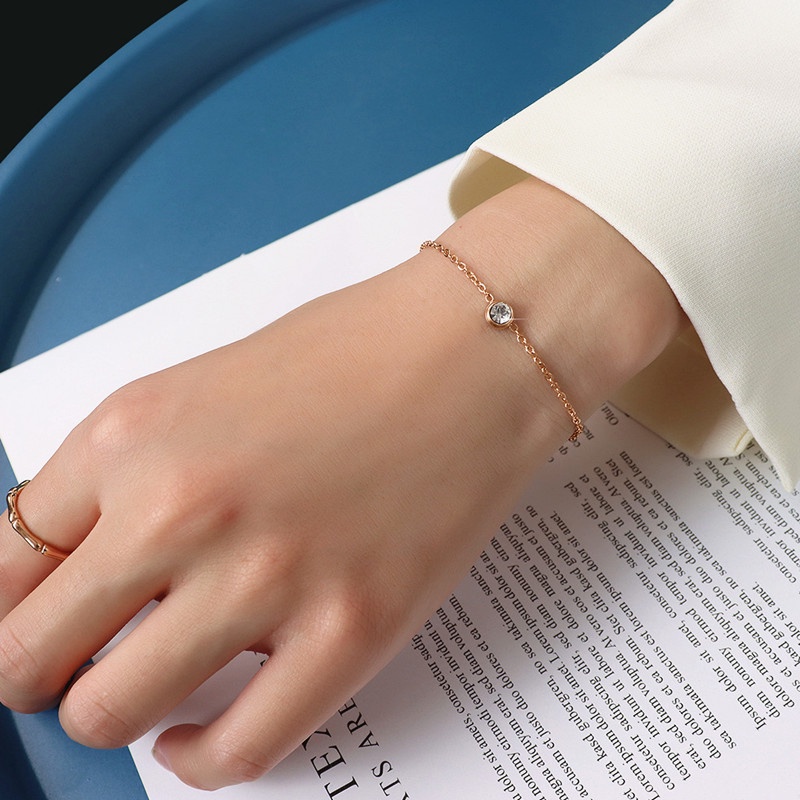 Diamond Couple Bracelet for Womem Non Tarnish Stainless Bracelets Gold Chian Accessories Jewelry Shopee Philippines