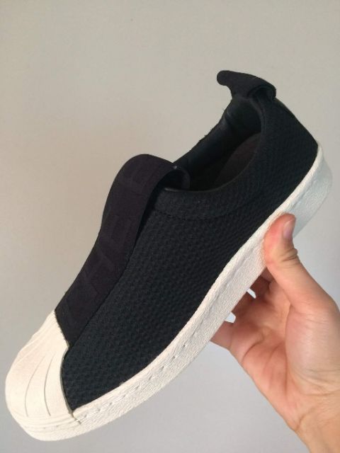 Superstar slip on womens black outlet uk