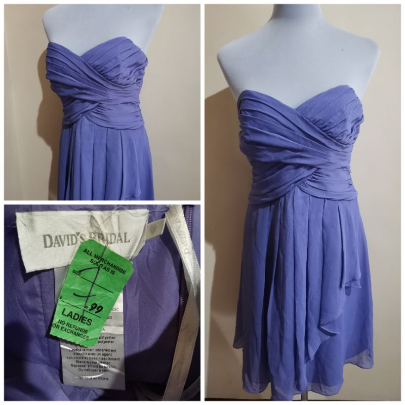 David's bridal lilac on sale dress