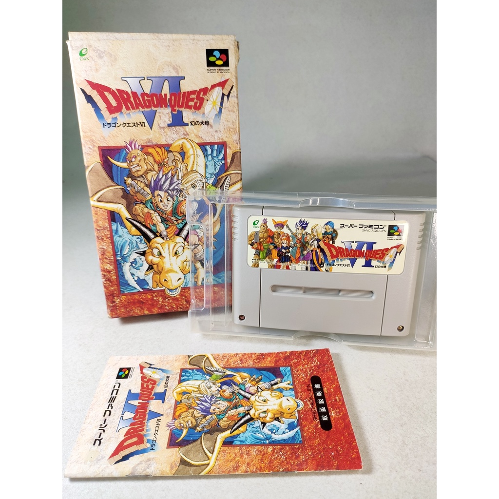 SNES GAME SFC 1995 DRAGON QUEST VI 6 NINTENDO COMPLETE (JAPAN) | Shopee ...