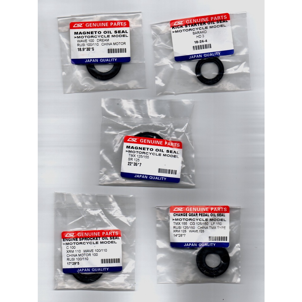 Oil Seal Assorted Motorcycle (Fast moving) Shopee Philippines