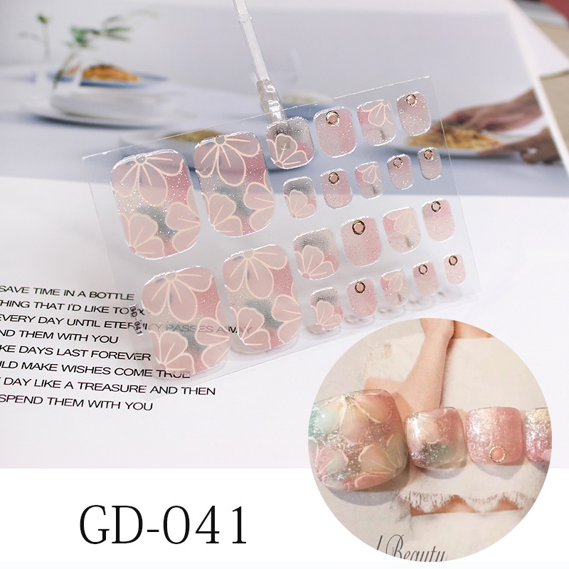 Women 3D Fashion Nail Sticker Waterprrof Nail Art Nail Sticker GD041 ...