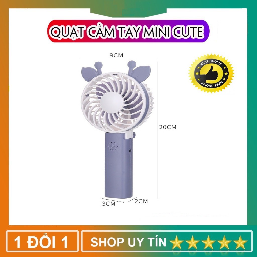 Mini Fan Portable Electric Fan Animal Ear Fan (Quat Mini Tich Dien ...