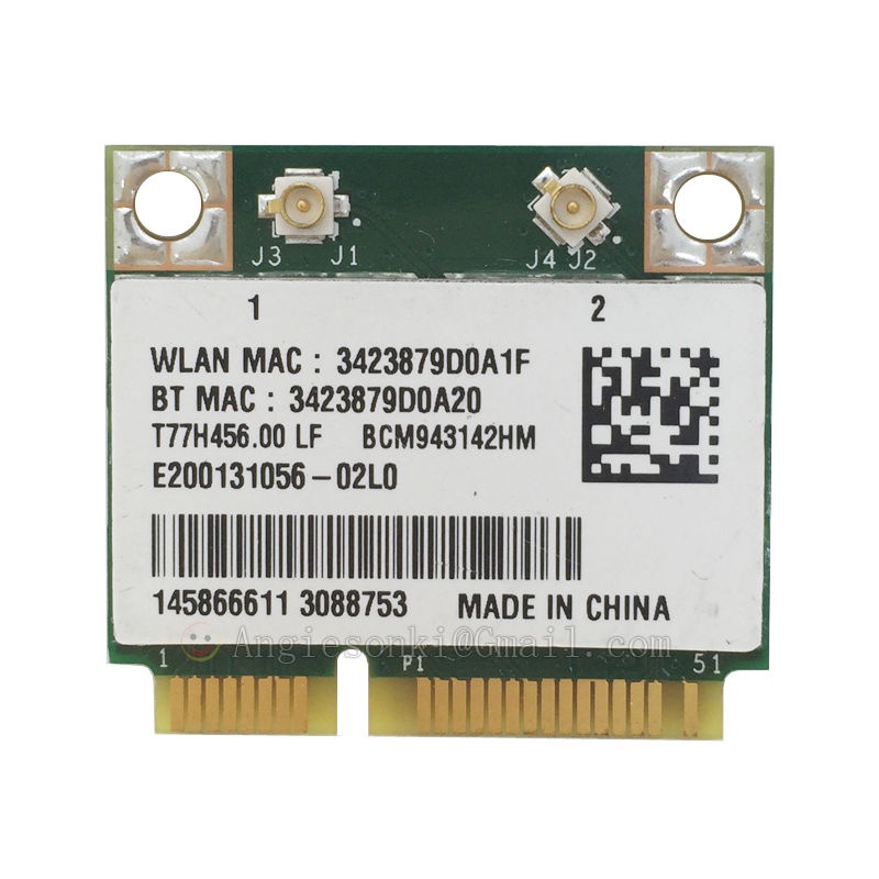 Broadcom BCM943142HM DW1704 Wireless WIFI+Bluetooth 4.0 | Shopee ...