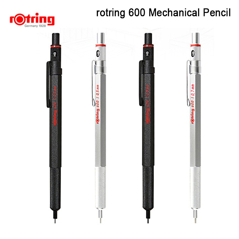 Rotring 600 0.5mm/0.7mm Automatic Mechanical pencil metal body black