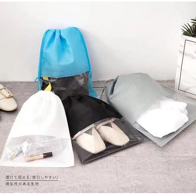 Shoe Bags 20 Pcs Travel - Clear Drawstring Storage Bags Waterproof Dustproof 11 8x15 8in 1078090