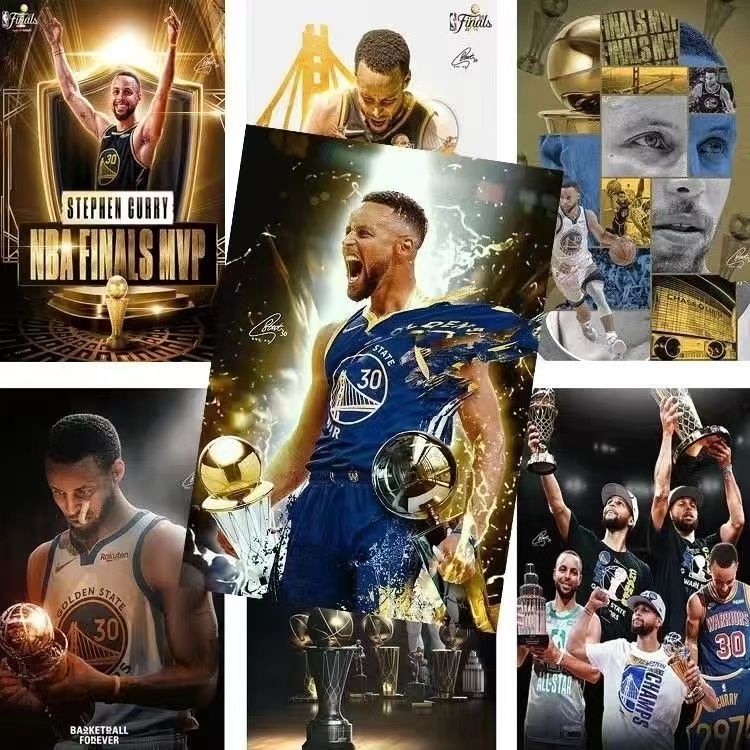 Curry Poster New Style NBA Warriors Stephen Curry Merchandise Bedroom ...