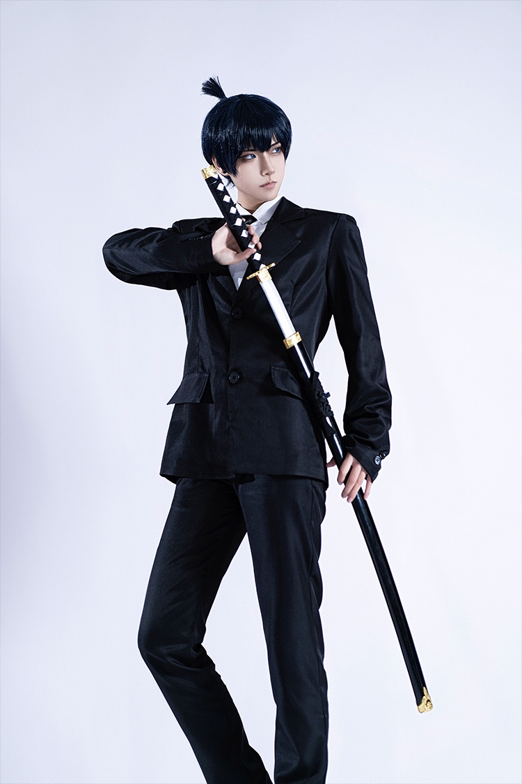 Anime Chainsaw Man Season 2 Hayakawa Aki Cosplay Costumes Wigs Black  Uniform Halloween Role Play