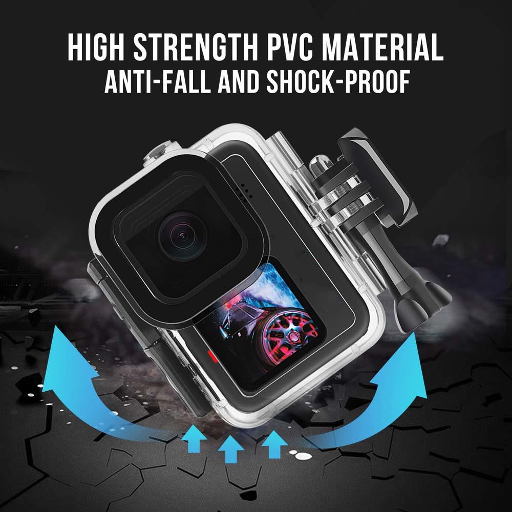 Waterproof Dive Case Housing For Gopro Hero 12/11/10/9 Black Action Camera Accessories With 3 Pack Underwater Filter Diving Protective Shell - View #8