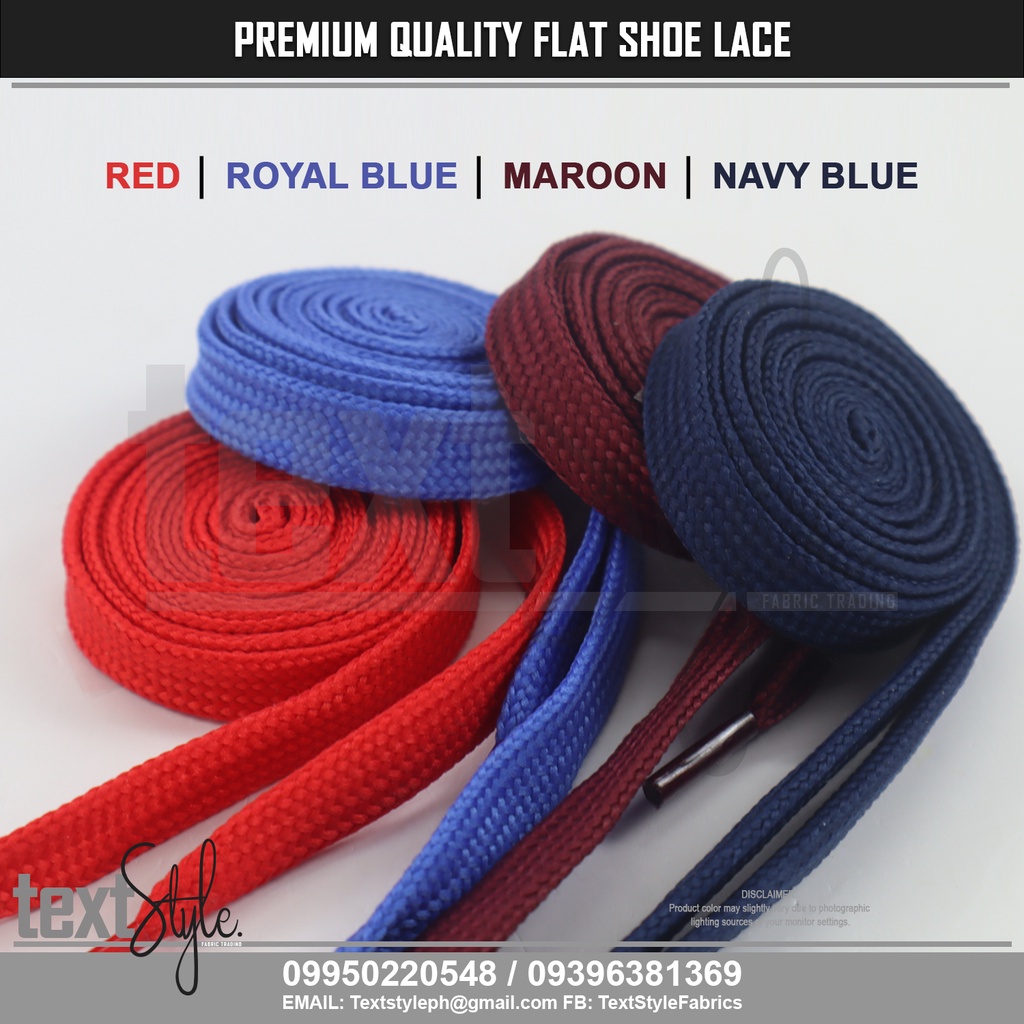 Textstyle Premium Quality Polyester Cotton Flat Shoe Lace for Shoes and ...