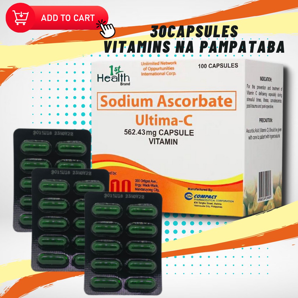Ultima C vitamins pampataba pampagana kumain weight gain supplement