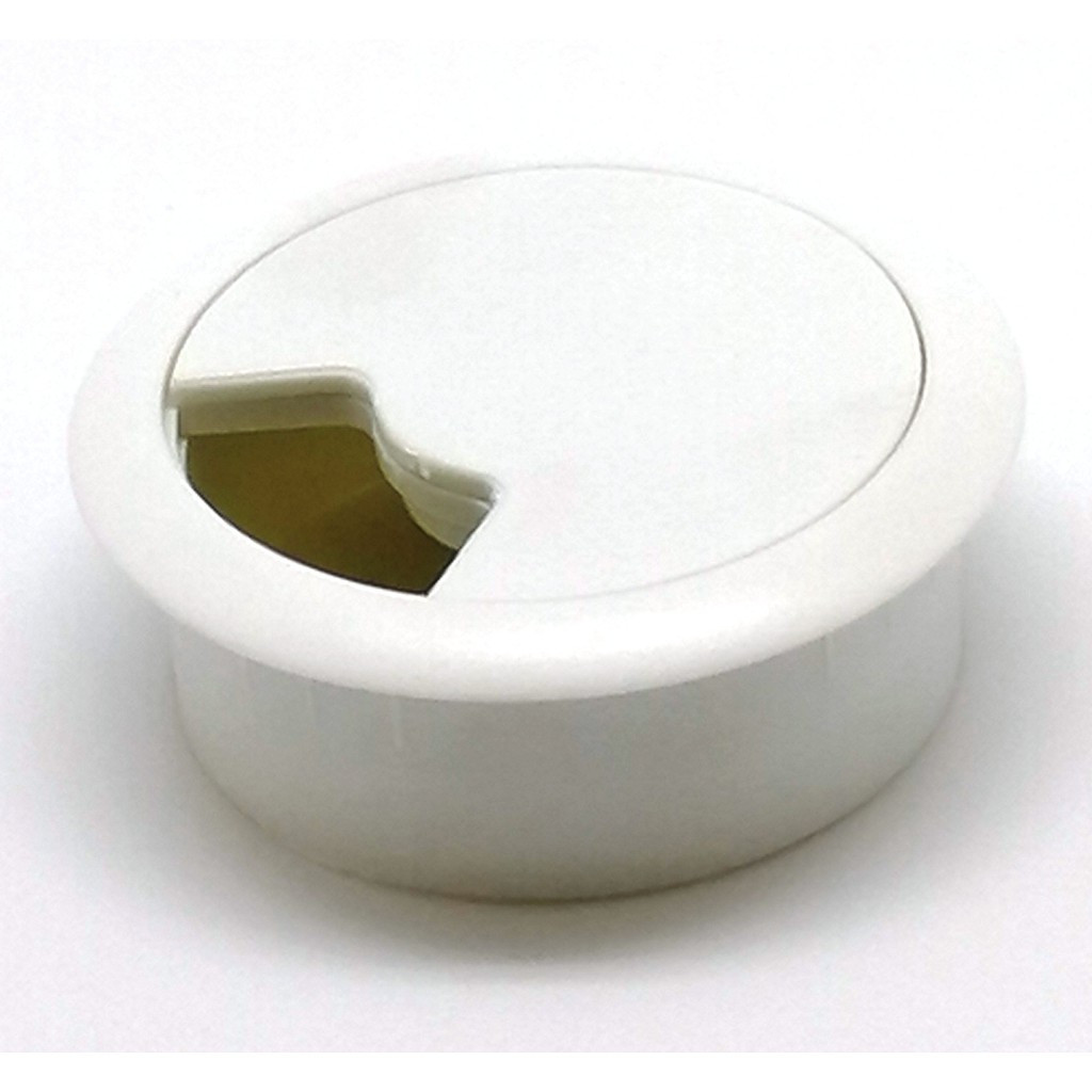 Plastic 60mm PC Computer Desk Table Grommet Cable Wire Tidy Outlet Hole ...