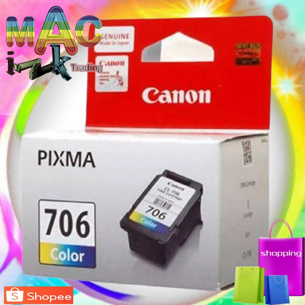 CANON CL 706 COLORED Genuine INK CARTRIDGE | Shopee Philippines